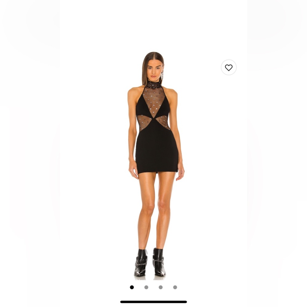 Black mini dress